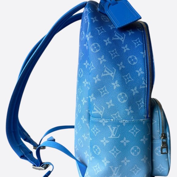 Louis Vuitton Blue & White Cloud Monogram Backpack - Picture 2 of 6